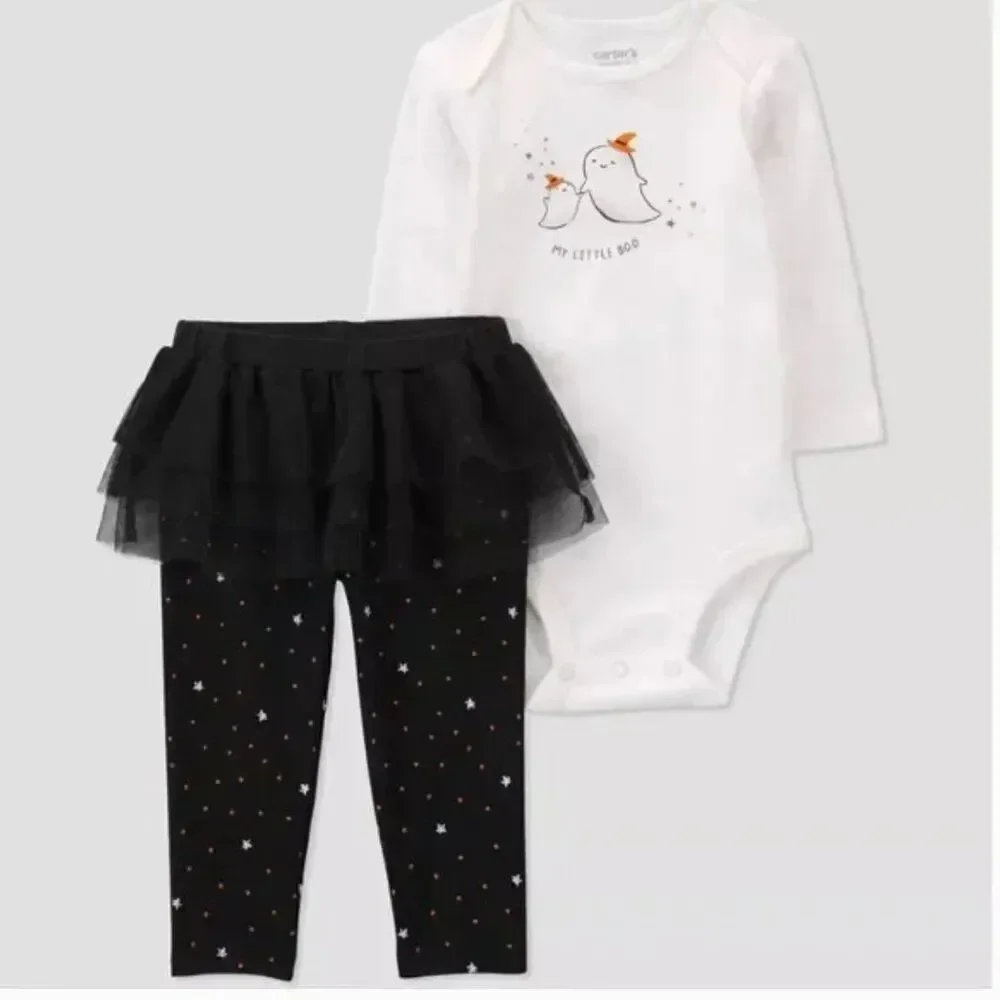 Carter’s Just One You Halloween 2 piece matching tulle skirt leggings set 6 m